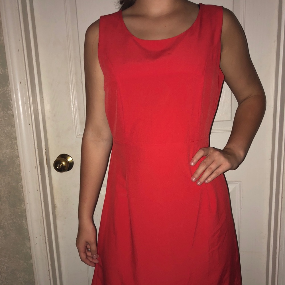 Orange above the knee length dress!Never been worn